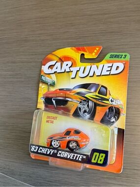 Series 3 '63 Chevy Corvette Diecast Toy - Orange